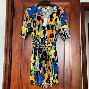 Roxy floral pattern romper